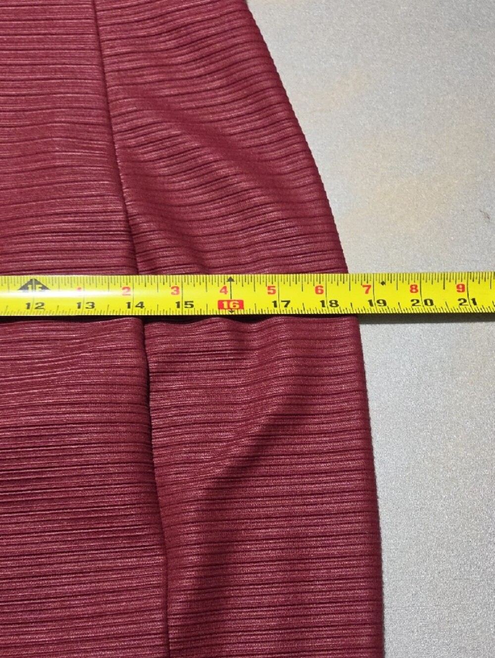 GUESS Wine Red Ribbed V-Notch Mini Dress - Picture 6 of 10